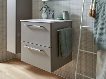 SOFT LACK LAVA SOFT MAT - Wall-mounted single wooden vanity unit with drawers by Nolte Küchen - view 2